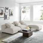 Solace 4-Piece Modular Upholstered Fabric Sectional Sofa by Modway