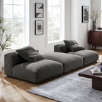 Solace 3-Piece Modular Upholstered Fabric Sectional Sofa by Modway
