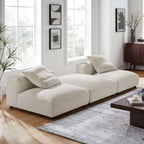 Solace 3-Piece Modular Upholstered Fabric Sectional Sofa by Modway