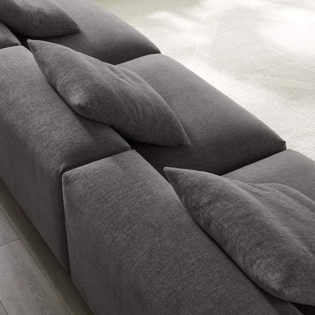 Solace 3-Piece Modular Upholstered Fabric Sofa by Modway