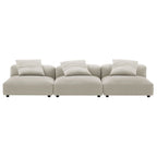 Solace 3-Piece Modular Upholstered Fabric Sofa by Modway