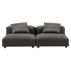 Solace 2-Piece Modular Upholstered Fabric Sofa by Modway