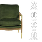 Langford Performance Velvet Accent Armchair by Modway
