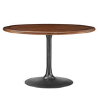 Lippa Round Pedestal Solid Wood Dining Table by Modway
