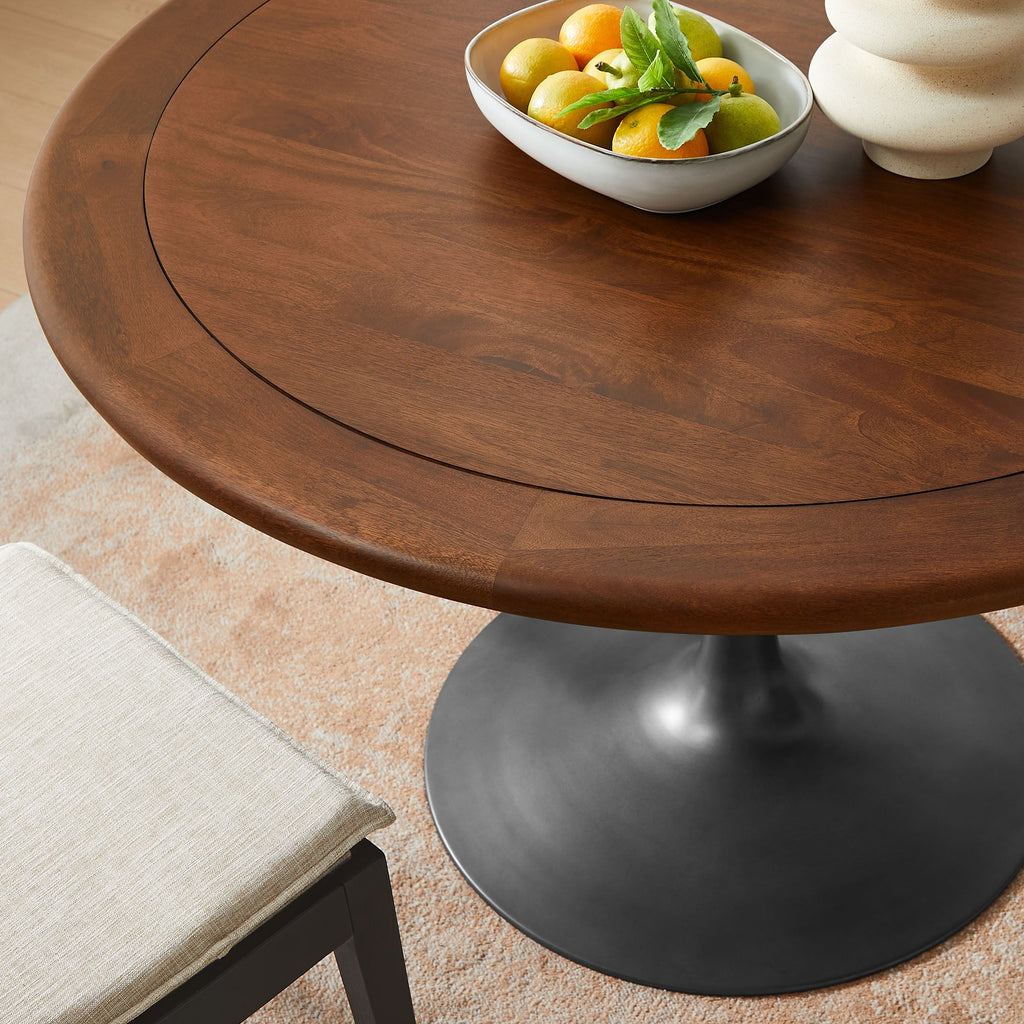 Lippa Round Pedestal Solid Wood Dining Table by Modway