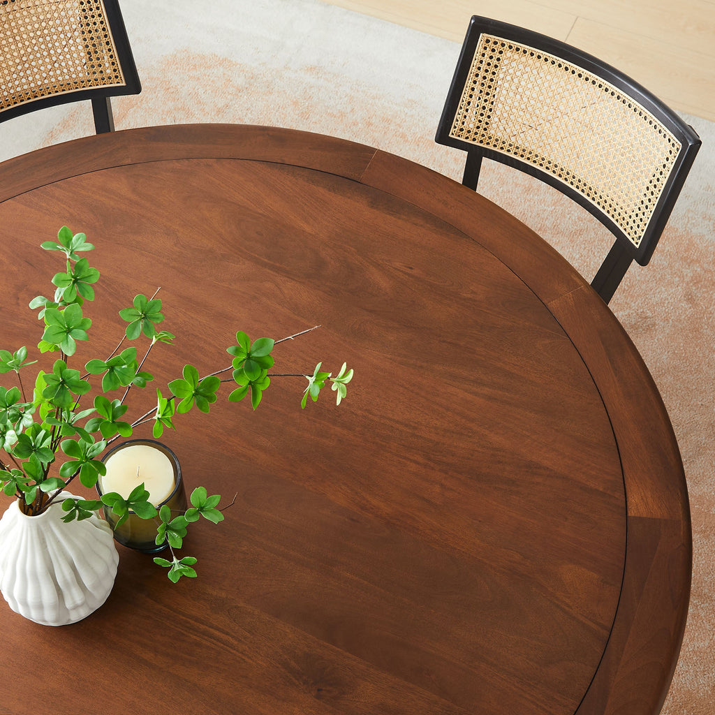 Lippa Round Pedestal Solid Wood Dining Table by Modway