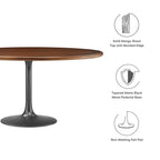 Lippa Round Pedestal Solid Wood Dining Table by Modway