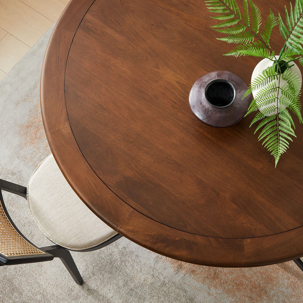 Lippa Round Pedestal Solid Wood Dining Table by Modway