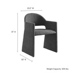 Talia Upholstered Fabric Dining Armchair by Modway