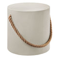 Isera Indoor - Outdoor Patio Rope Concrete Side Table Stool by Modway