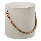 Isera Indoor - Outdoor Patio Rope Concrete Side Table Stool by Modway