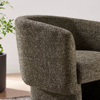 Muse Boucle Fabric Barrel Accent Chair by Modway