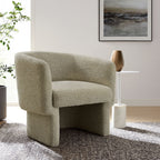 Muse Boucle Fabric Barrel Accent Chair by Modway