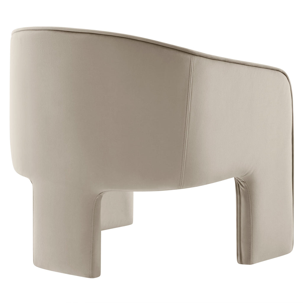 Greer Performance Velvet Upholstered Accent Armchair by Modway