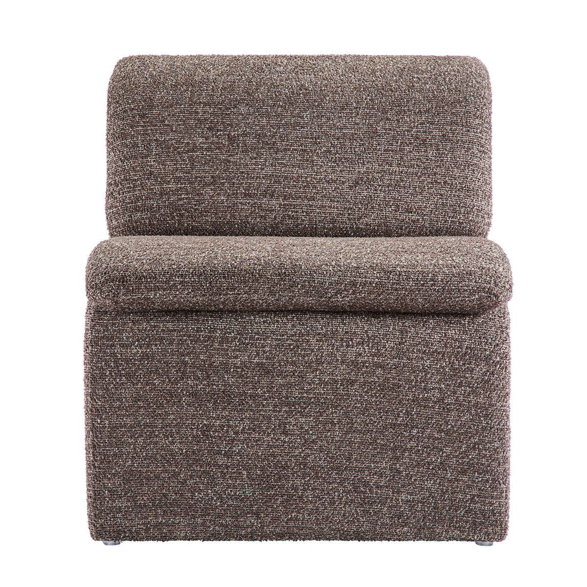 Lume Boucle Upholstered Armless Accent Chair by Modway