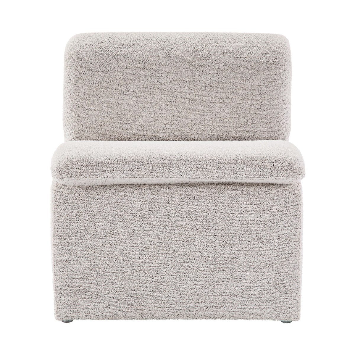 Lume Boucle Upholstered Armless Accent Chair by Modway