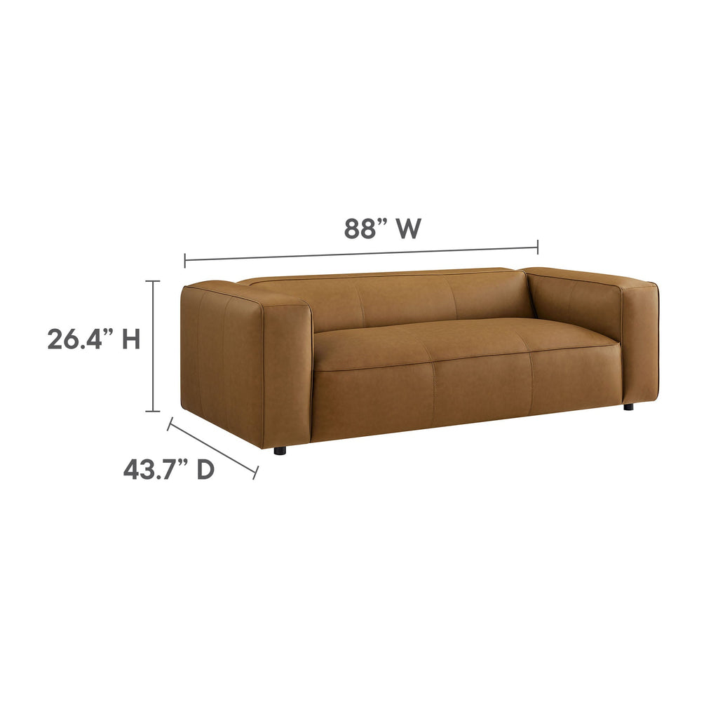 Auren Upholstered Vegan Leather Sofa by Modway