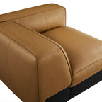 Auren Upholstered Vegan Leather Modular Right Armchair by Modway