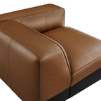 Auren Upholstered Vegan Leather Modular Right Armchair by Modway