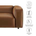 Auren Upholstered Vegan Leather Modular Right Armchair by Modway