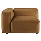 Auren Upholstered Vegan Leather Modular Left Armchair by Modway