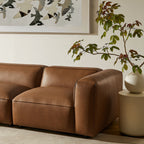 Auren 4-Piece Vegan Leather Modular Sofa Set by Modway