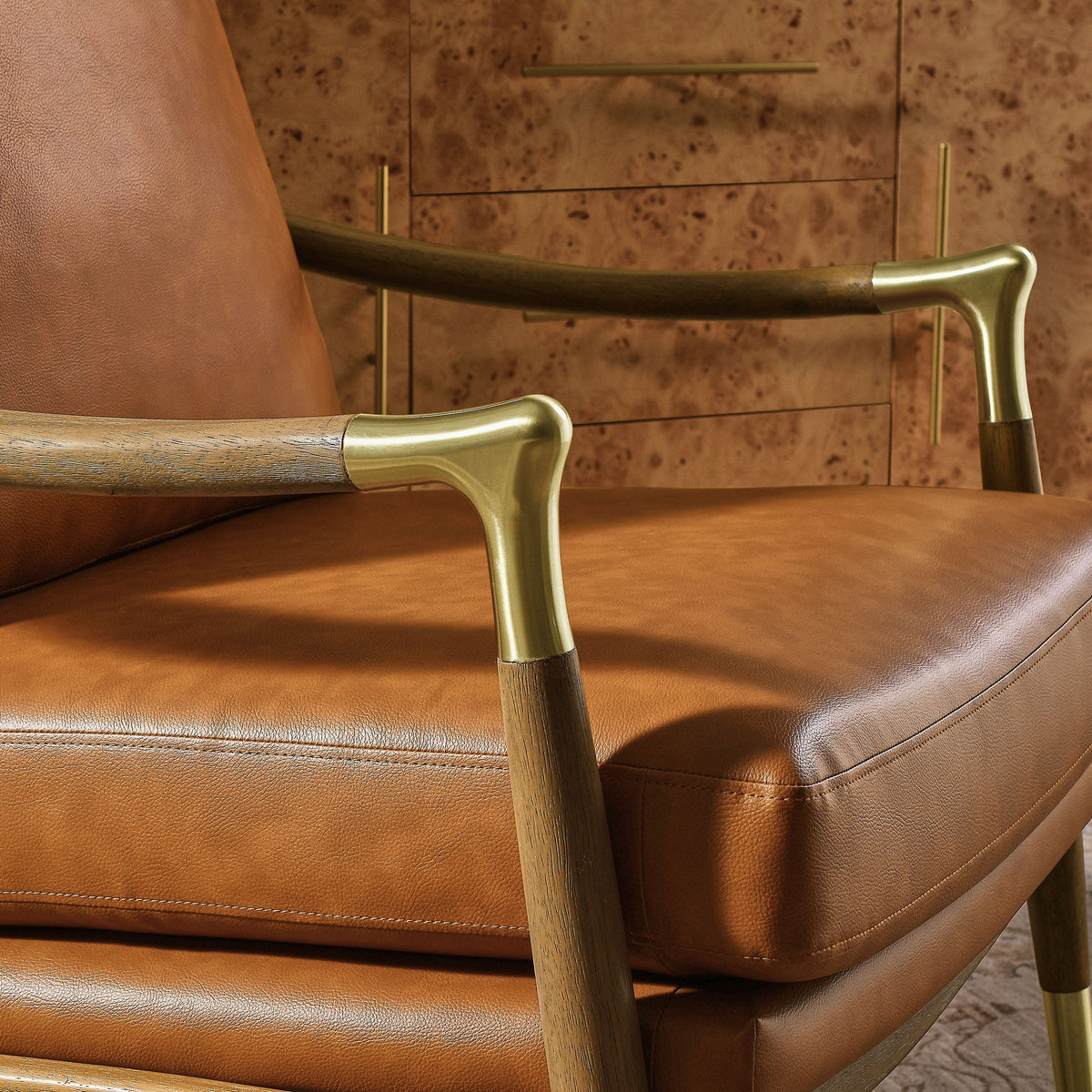 Langford Vegan Leather Accent Armchair by Modway