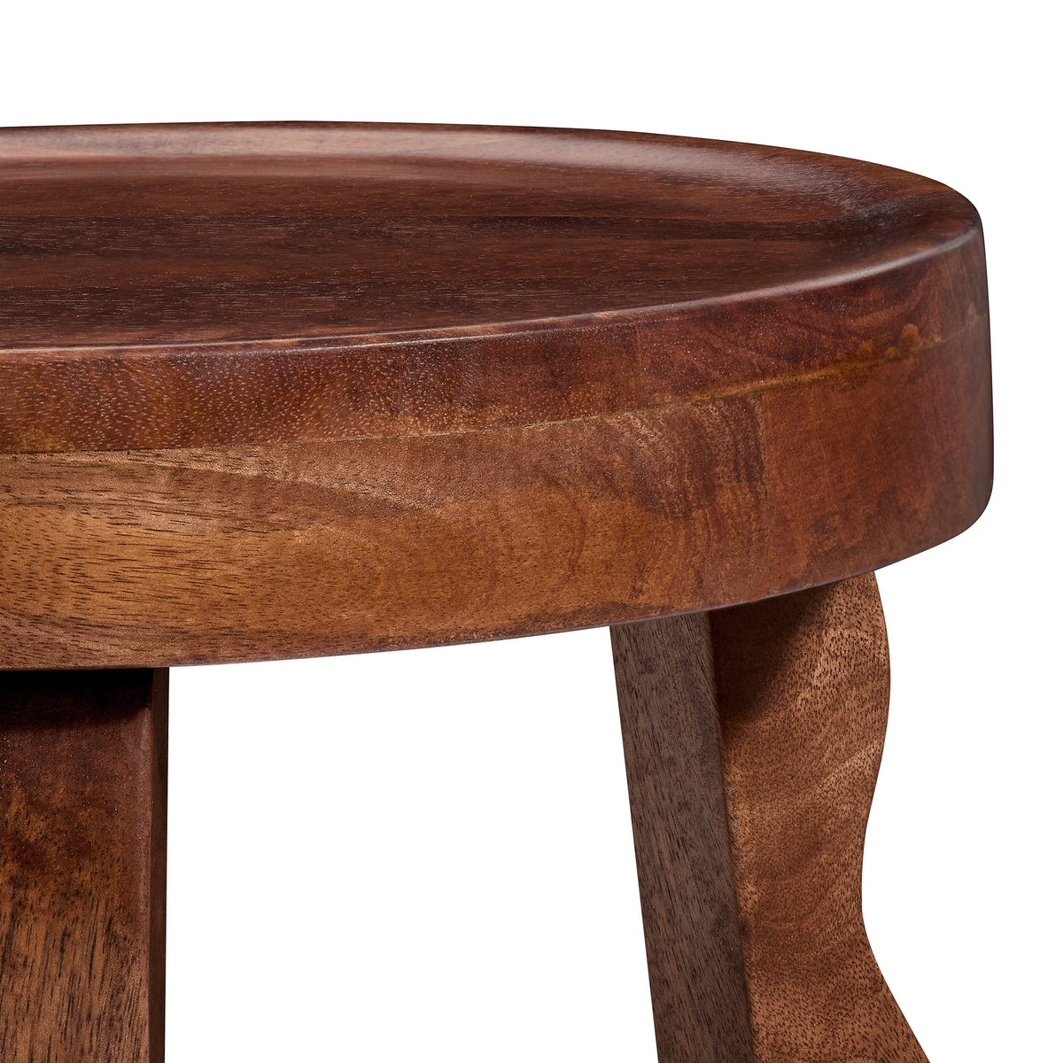 Sorrel Carved Wood Stool by Modway