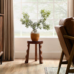 Sorrel Carved Wood Stool by Modway