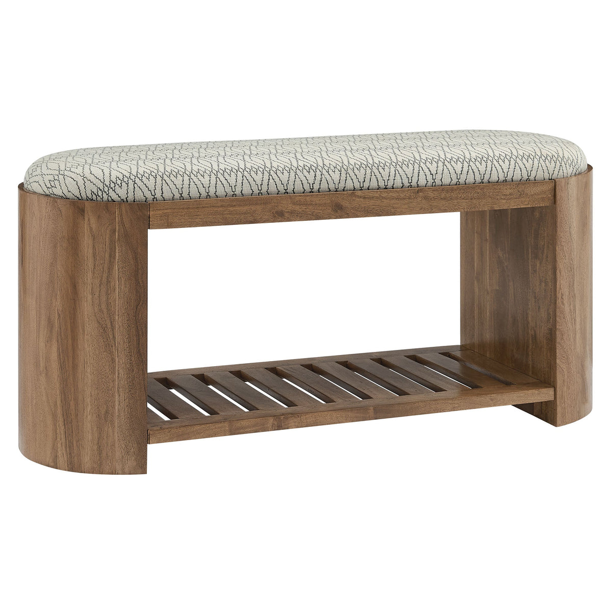 Ashby 45" Geometric Upholstered Bench by Modway
