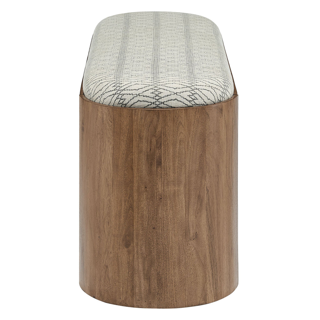 Ashby 45" Geometric Upholstered Bench by Modway