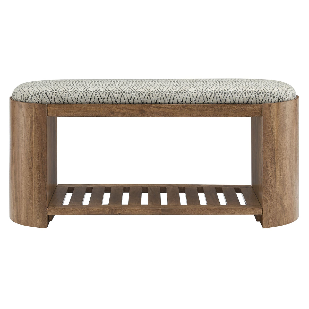 Ashby 45" Geometric Upholstered Bench by Modway