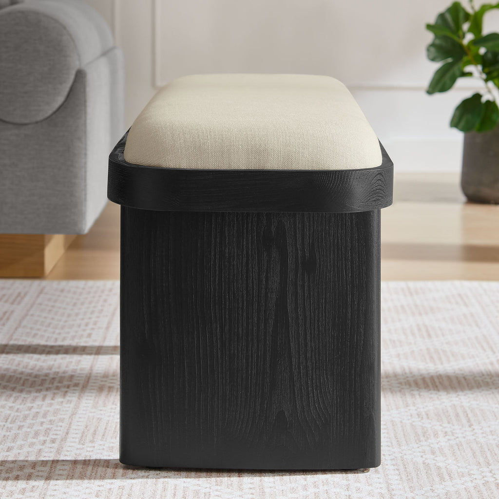 Iver 43" Upholstered Wood Accent Bench by Modway