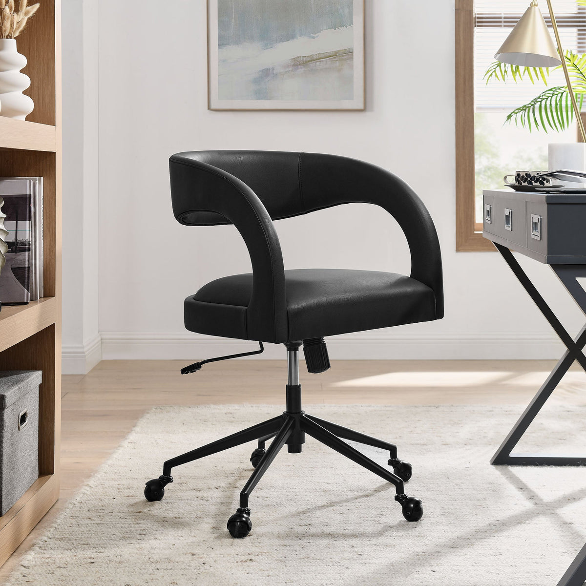 Pinnacle Vegan Leather Office Chair by Modway