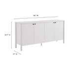 Emmeline 66" 4-Door Scalloped Sideboard Cabinet by Modway