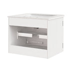 Zia Wall-Mount Bathroom Vanity with Marble Sink by Modway