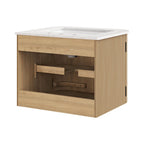 Zia Wall-Mount Bathroom Vanity with Marble Sink by Modway
