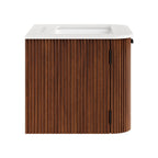 Zia Wall-Mount Bathroom Vanity with Marble Sink by Modway