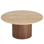 Kioni Round Travertine Coffee Table by Modway