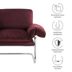 Ansel Performance Velvet Accent Chair by Modway - EEI-7181