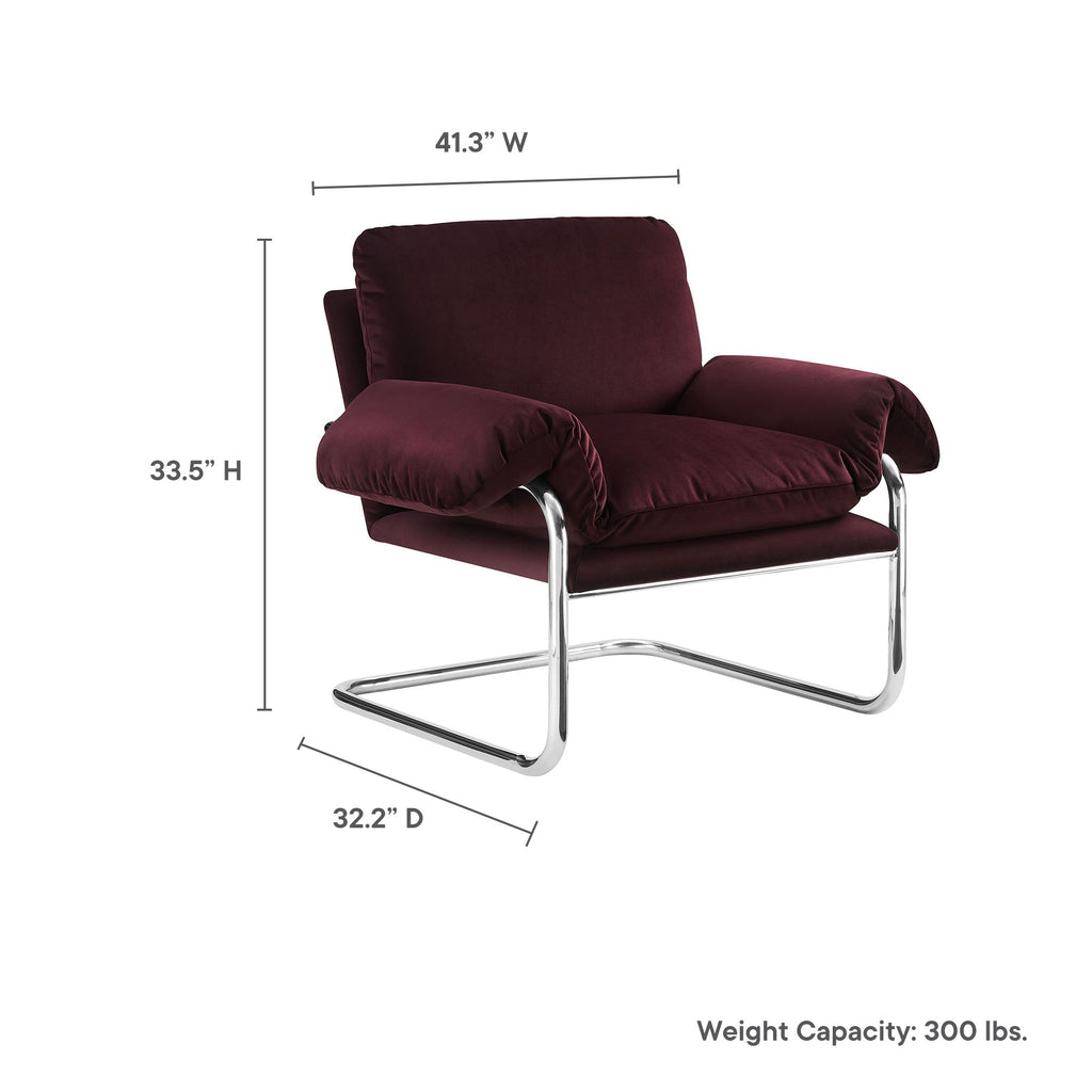 Ansel Performance Velvet Accent Chair by Modway - EEI-7181