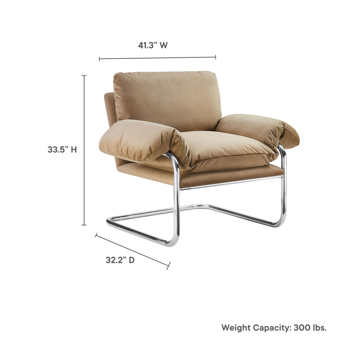 Ansel Performance Velvet Accent Chair by Modway - EEI-7181