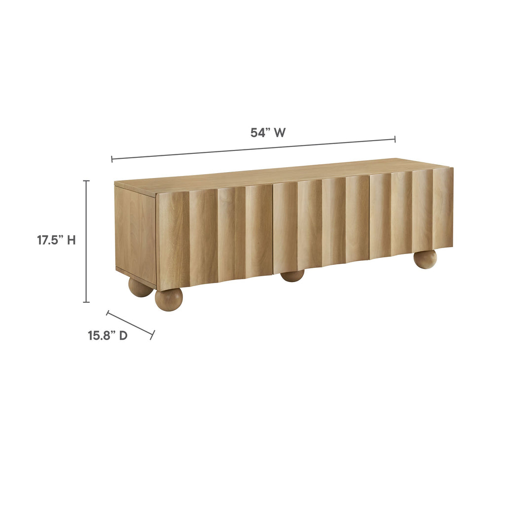Sorren Scalloped Wood TV Stand by Modway
