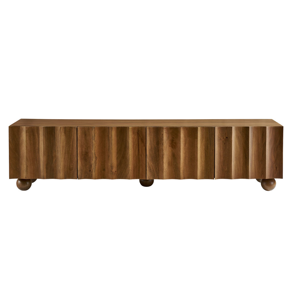 Sorren Scalloped Wood TV Stand by Modway
