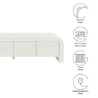 Waterflute 68" Fluted TV Stand by Modway