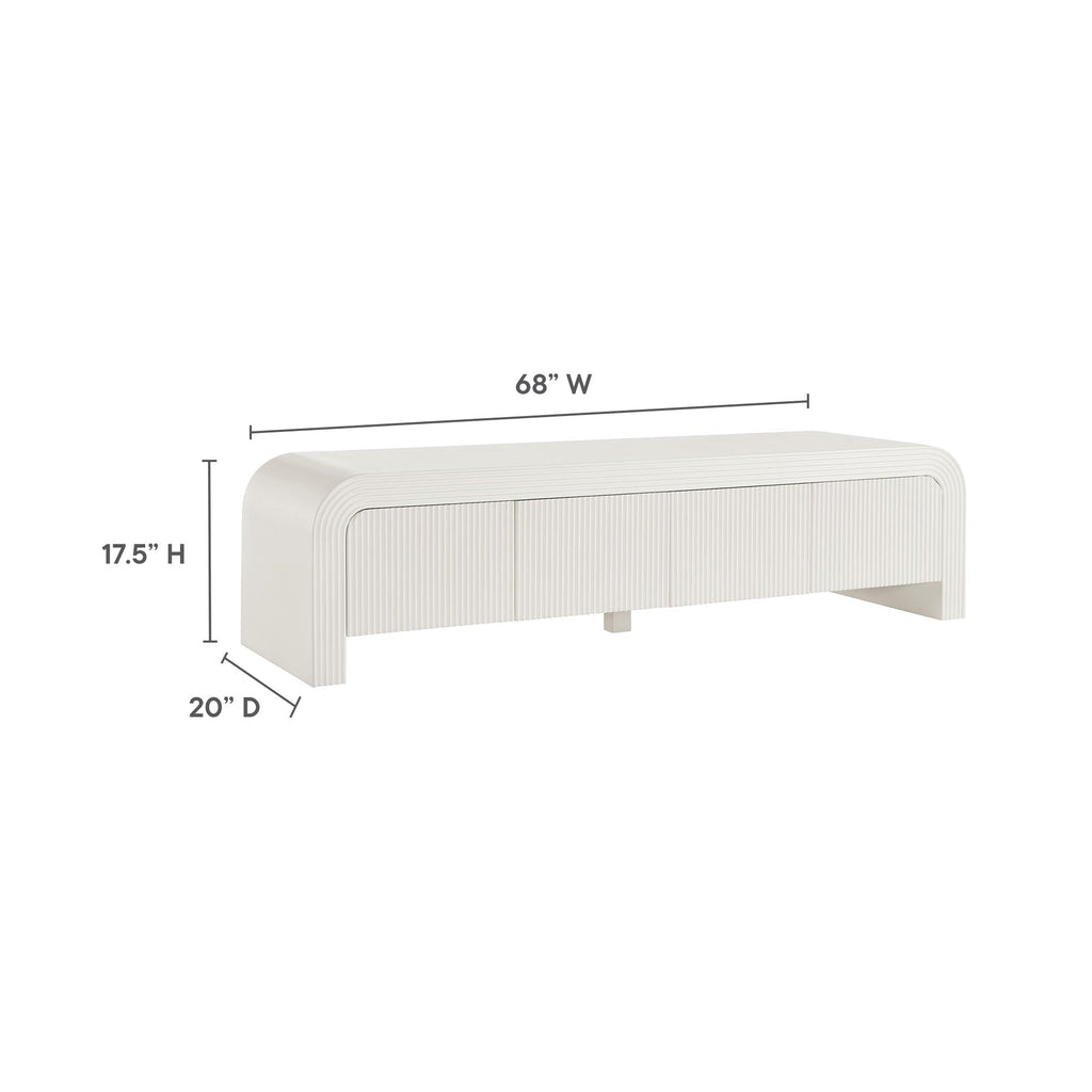 Waterflute 68" Fluted TV Stand by Modway