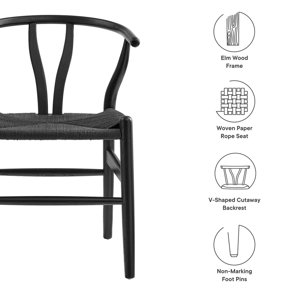 Amish 29" Wood Dining Chair by Modway