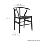 Amish 29" Wood Dining Chair by Modway