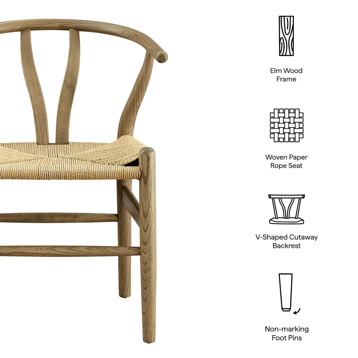 Amish 29" Wood Dining Chair by Modway