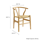 Amish 29" Wood Dining Chair by Modway